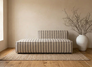 Catena Sofa Open End Left L300 - Louisiana Sand/Off-White