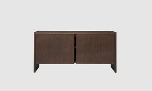 Parcel Hallway Cabinet - Low Dark Stained Oak