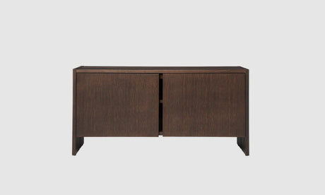 Parcel Hallway Cabinet - Low Dark Stained Oak