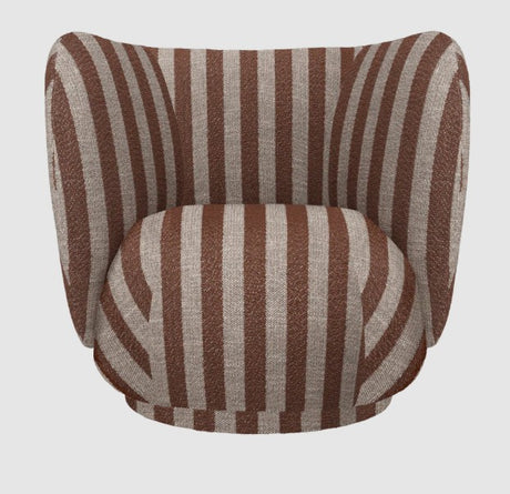 Rico Lounge Chair - Swivel - Louisiana Sand/Chocolate