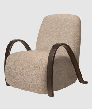 Buur Lounge Chair - Raw Bouclé Natural