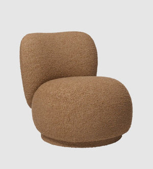 Rico Piccolo Lounge Chair - Raw Bouclé Tan
