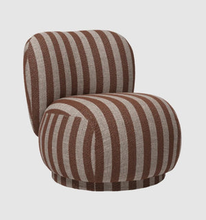 Rico Piccolo Lounge Chair - Louisiana Sand/Chocolate