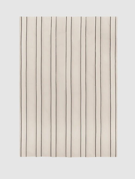 Twill Bedspread - Single Off-White/Black