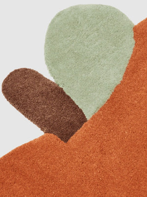 Apple Tufted Rug Brown Clay