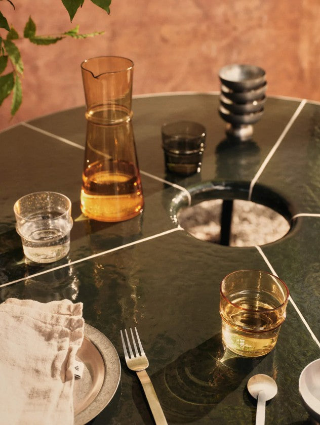 Deya Dining Table Dark Green