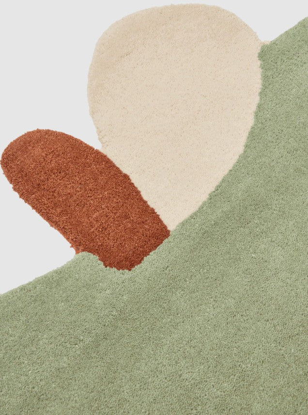 Apple Tufted Rug Tea Green