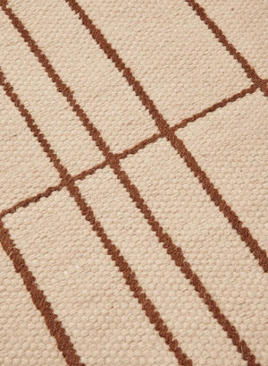 Sen Rug Parchment/Chestnut
