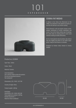 Jarrón Cobra Fat de 101 Copenhagen
