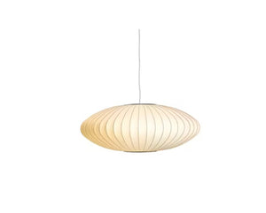 Nelson Saucer Crisscross Bubble Pendant Small Off White