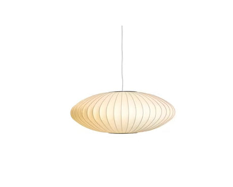 Nelson Saucer Crisscross Bubble Pendant Small Off White