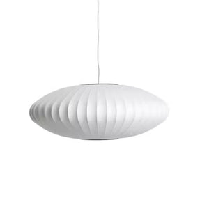 Nelson Saucer Crisscross Bubble Pendant Small Off White