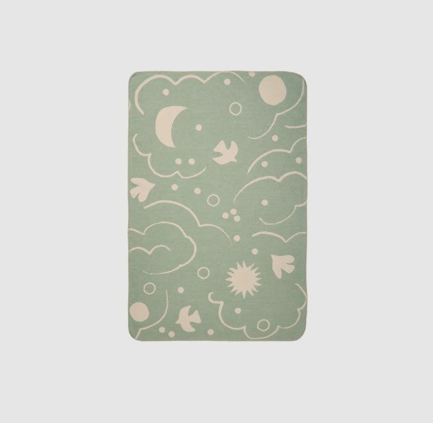 Skye Blanket Tea Green/Parchment