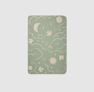 Skye Blanket Tea Green/Parchment