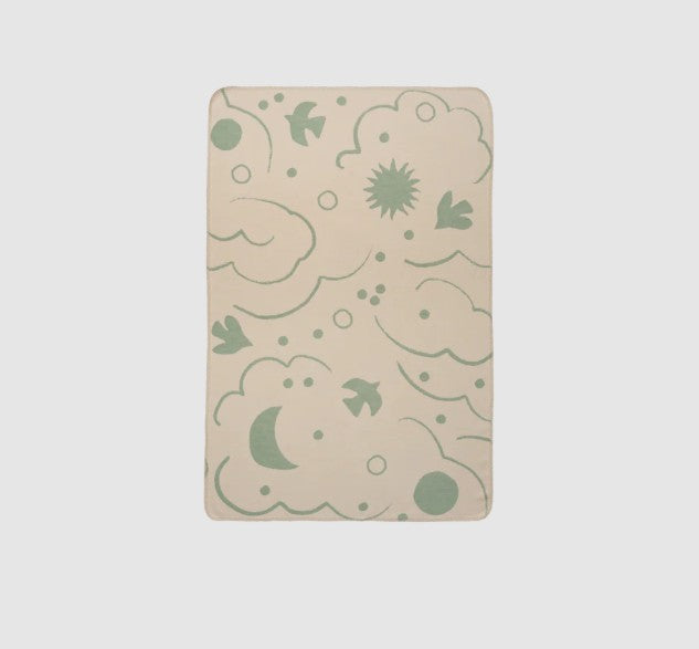 Skye Blanket Tea Green/Parchment