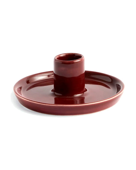Portacandele Disc S marrone castagna · HAY
