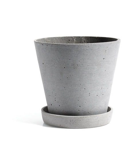 Vaso con sottovaso Flowerpot · HAY