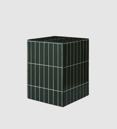 Pillar Side Table Dark Green