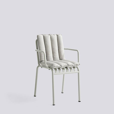 Soft Quilted Cushion For Palissade Chair And Armchair Sky Grey Textile
