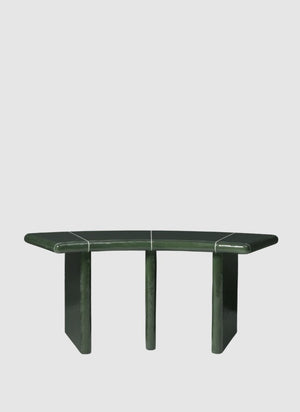Deya Curved Bench - 110 Dark Green