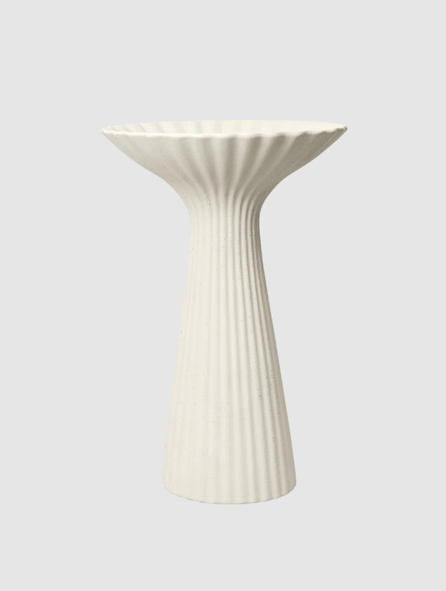 Fountain Pedestal Bowl Ivory