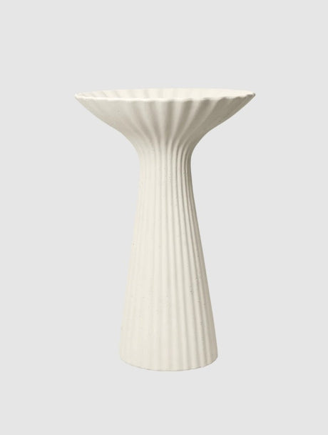 Fountain Pedestal Bowl Ivory