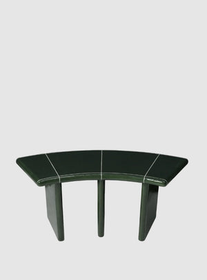 Deya Curved Bench - 110 Dark Green