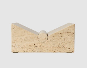 Tvara Book Stand Travertine