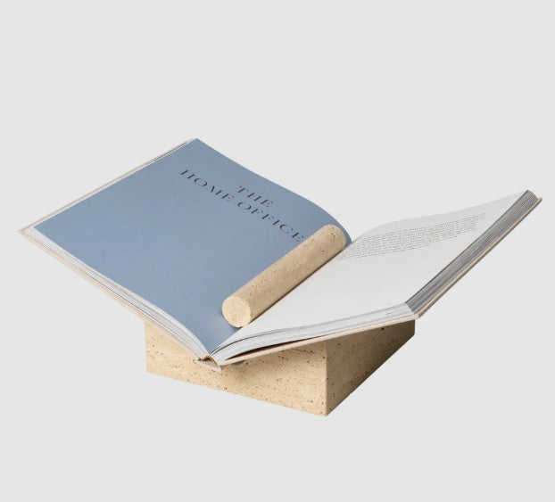 Tvara Book Stand Travertine