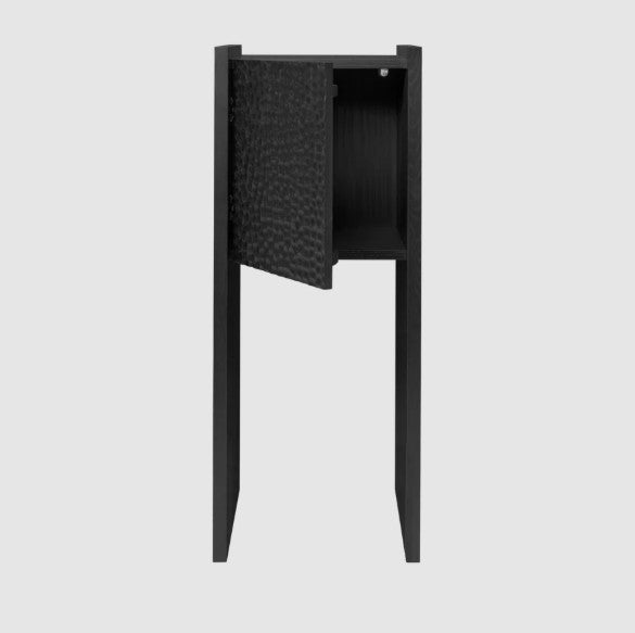 Scarni Pedestal Cabinet Dark Stained Ash