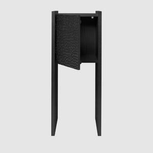 Scarni Pedestal Cabinet Dark Stained Ash