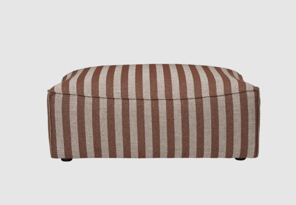 Catena Pouf Rectangular L501 - Louisiana Sand/Chocolate