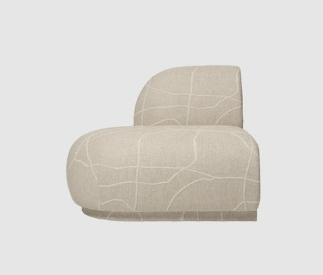 Rico Sofa Open End Left - Can Lis Sand/Off-White