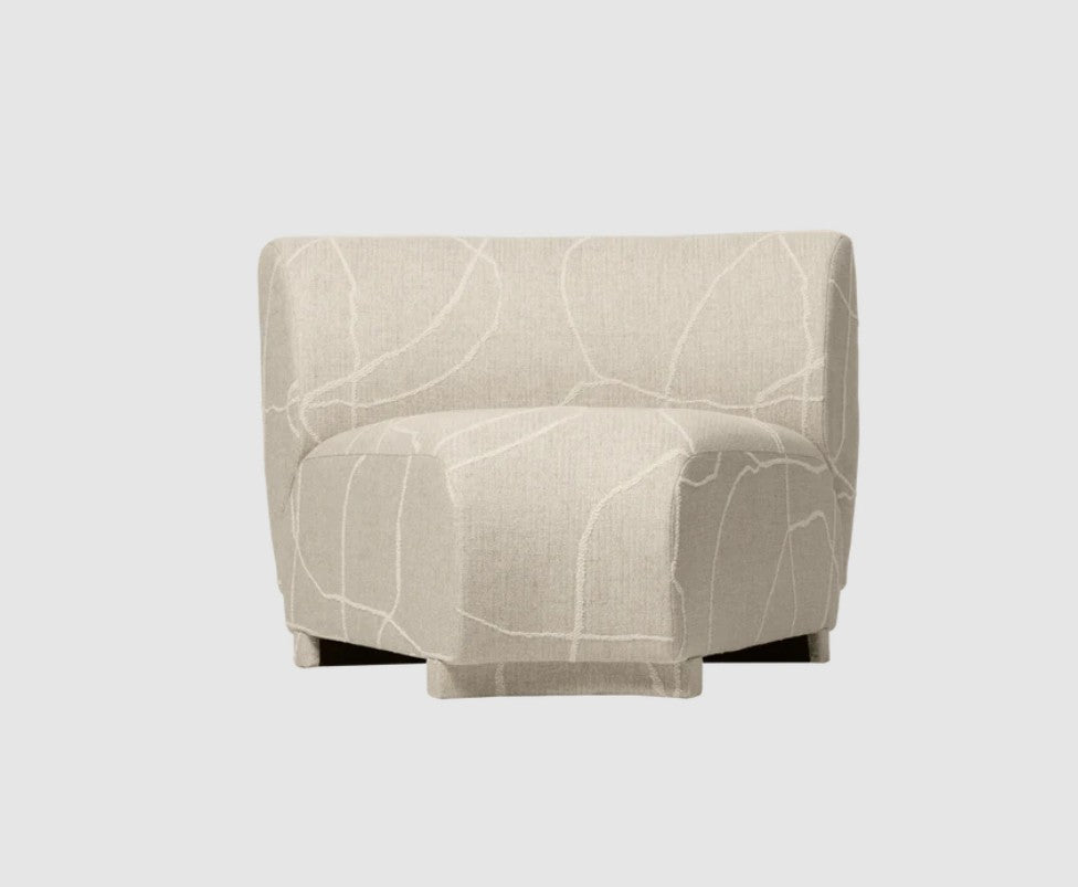 Rico Sofa Corner - Narrow - Can Lis Sand/Off-White