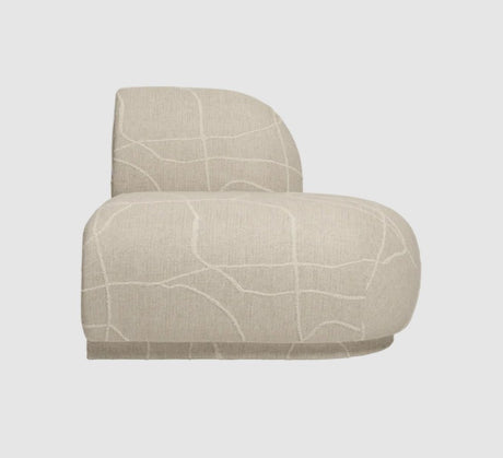 Rico Sofa Open End Right - Can Lis Sand/Off-White