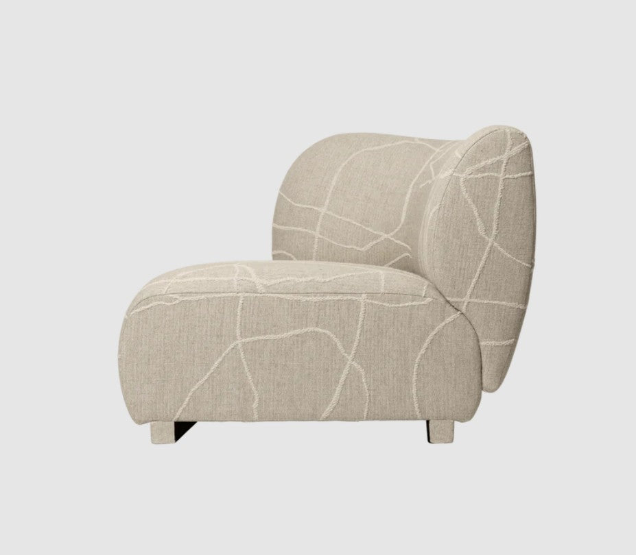 Rico Sofa Armrest Left - Can Lis Sand/Off-White
