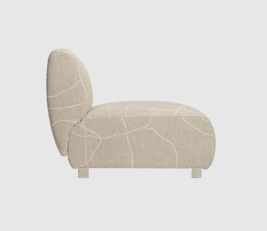 Rico Sofa Open End Right - Can Lis Sand/Off-White