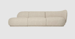 Rico Sofa Open End Left - Can Lis Sand/Off-White
